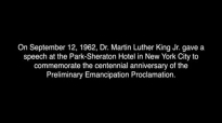 Dr. Martin Luther King, Jr.s 1962 Speech in NYC