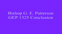 Bishop GE Patterson GEP 1325 Conclusion