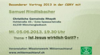 Samuel Rindlisbacher - Ist Jesus wirklich Gott.flv