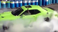 Dodge Challenger Hellcat burnout by CEO Ralph Gilles.mp4