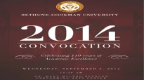 BCU 2014 Convocation Reverand Dr. Frank Madison Reid III