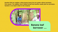 The banana leaf borrower. Kansiime Anne. African comedy.mp4