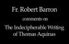 Fr. Robert Barron on Thomas Aquinas' Writing.flv