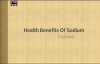Health Benefits Of Sodium Sodium Chloride 1  HEALTH TIPS