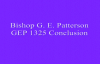 Bishop GE Patterson GEP 1325 Conclusion