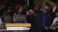 Yolanda Adams, Stevie Wonder, and Kristle Murden at Pastor Andrae Crouch Homegoing Celebration
