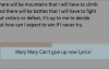Mary Mary Can't Give Up Now Lyrics.flv