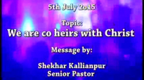 SK Ministries - 5th July 2015 , Speaker - Pastor Shekhar Kallianpur.flv