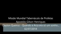 Cantor Clayton Queiroz  Quando a Arca era s um sonho