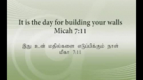 It is the day for building your walls (Tamil Message) by Dr Chandrakumar Manickam.mp4