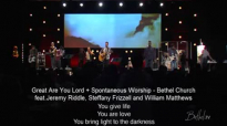 Great Are You Lord Spontaneous Worship  Jeremy Riddle, Steffany Frizzell and William Matthews
