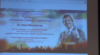 Dr. Paul Dhinakarans Sunday Message at UTCFVA Conference