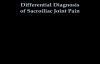 Differential Diagnosis of SI Joint Pain  Everything You Need To Know  Dr. Nabil Ebraheim