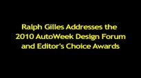Dodge CEO Ralph Gilles addresses the AutoWeek Design Forum and Editor's Choice Awards.mp4