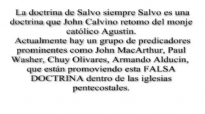 YIYE AVILA, CONTRA LA DOCTRINA CALVINISTA LA SALVACION NO SE PIERDE