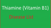 Vitamin B1 Thiamine Disease List  Thiamine Diseases