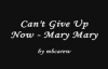 Can't Give Up Now- Mary Mary.flv